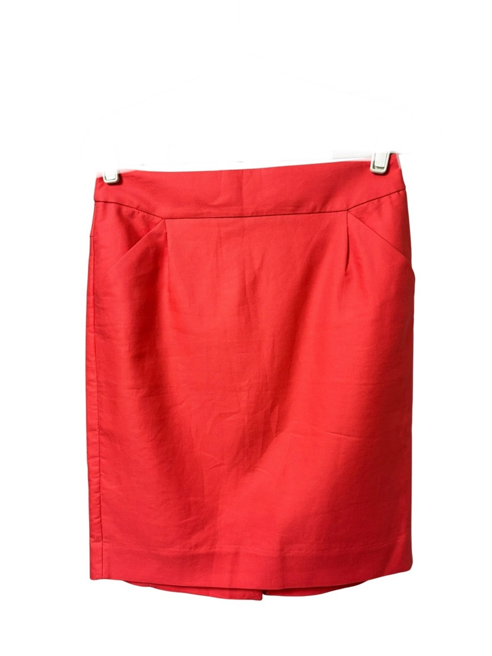 The Pencil Skirt by J.Crew coral pink cotton streamline silhouette skirt size 6